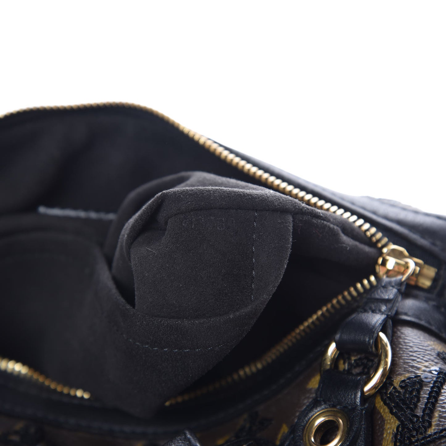 Monogram Sequins Eclipse Speedy 28 Black