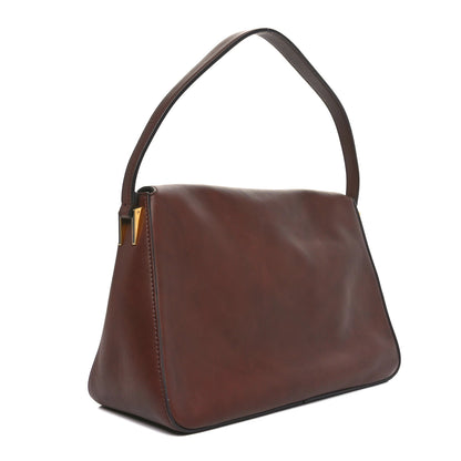 Fendi Vitello Flamingo Enamel Big Forever Mama Baguette Brown 2 of 11