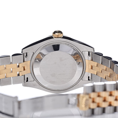 Rolex Stainless Steel 18K Yellow Gold Diamond 31mm Oyster Perpetual Datejust Watch Champagne 178273 6 of 10