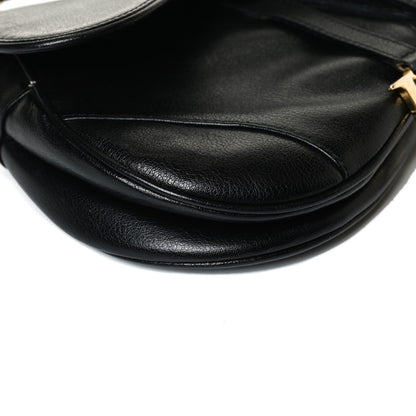 Christian Dior Calfskin Saddle Bag Black 12 of 17