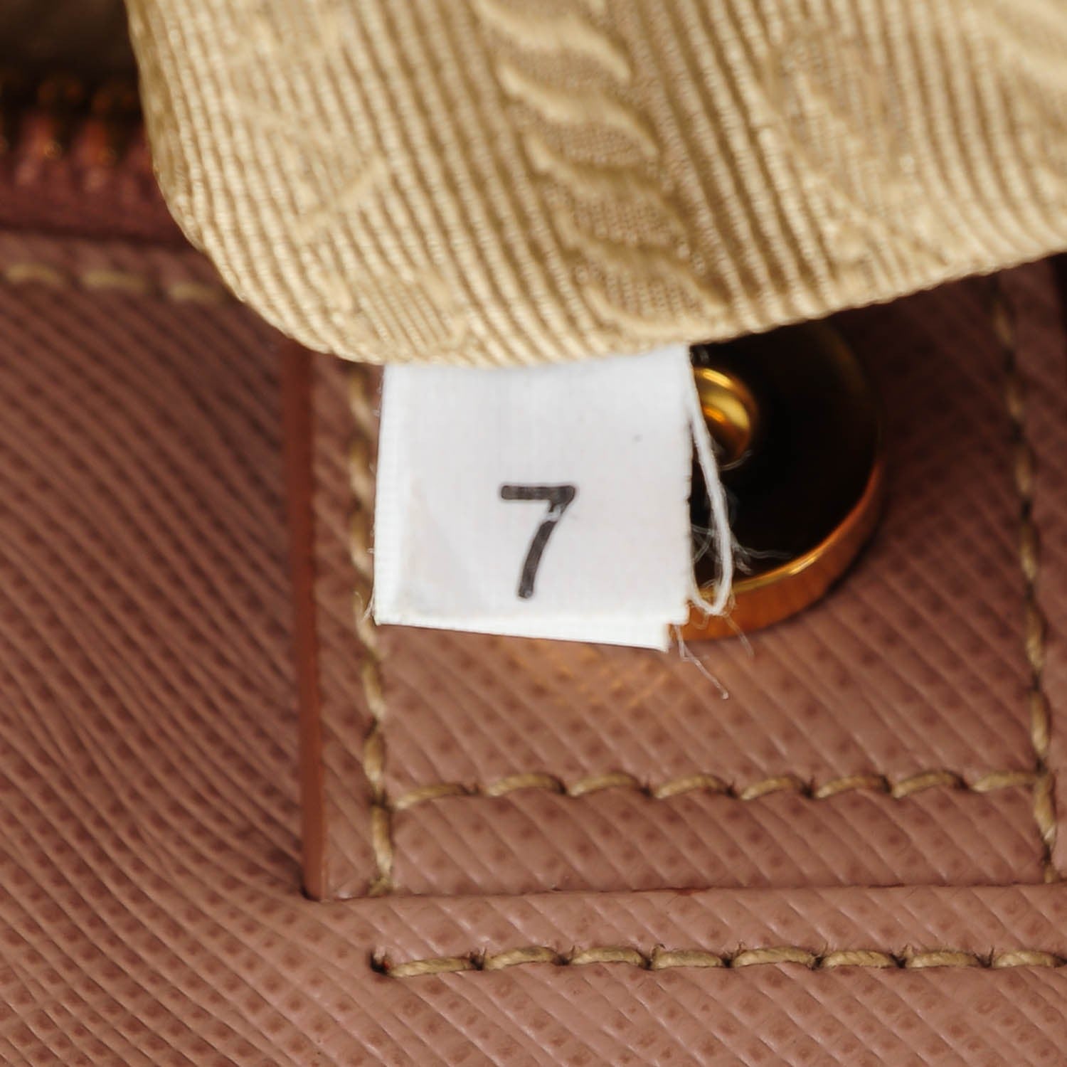 Prada Saffiano Lux Large Tote Cammeo 7 of 8