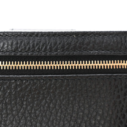 Gucci Pebbled Calfskin GG Marmont Card Case Black 8 of 9