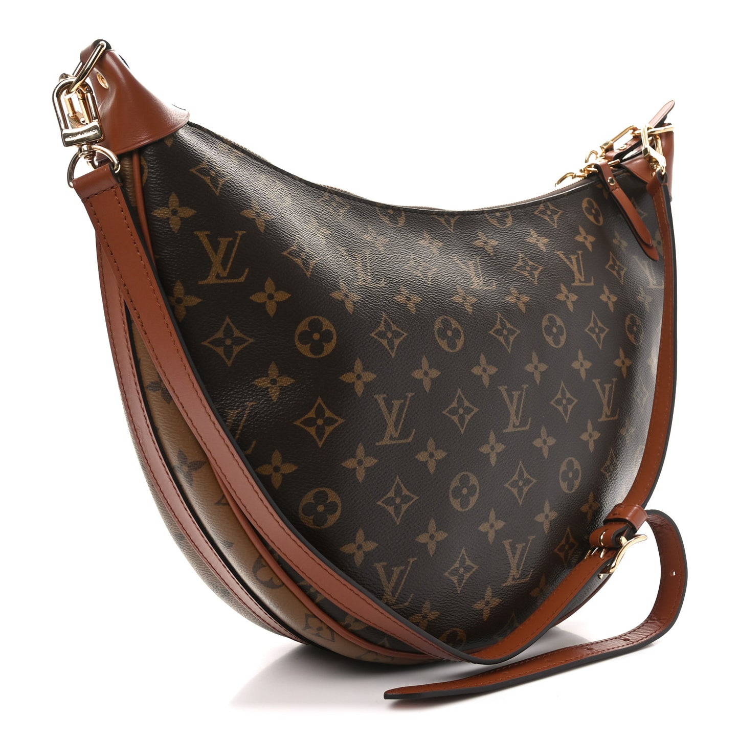 Reverse Monogram Loop Hobo
