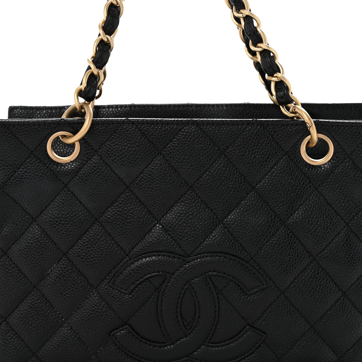 Chanel Caviar Quilted Petit Timeless Tote PTT Black 9 of 13