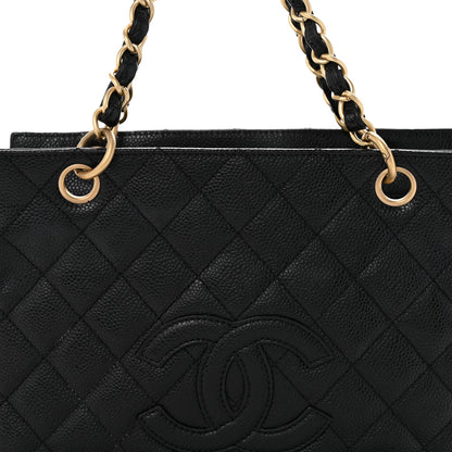 Chanel Caviar Quilted Petit Timeless Tote PTT Black 9 of 13