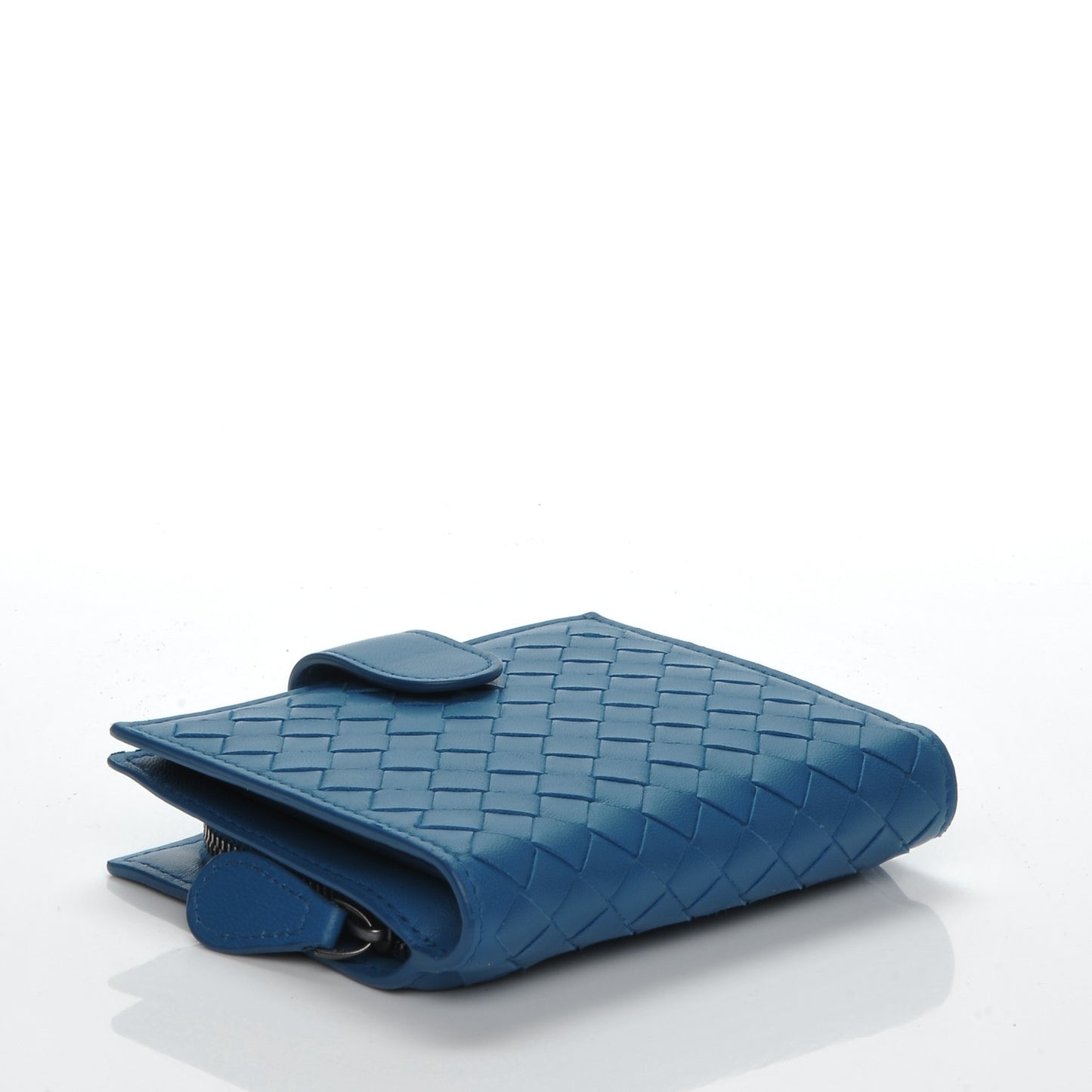 Nappa Intrecciato French Flap Wallet Electrique