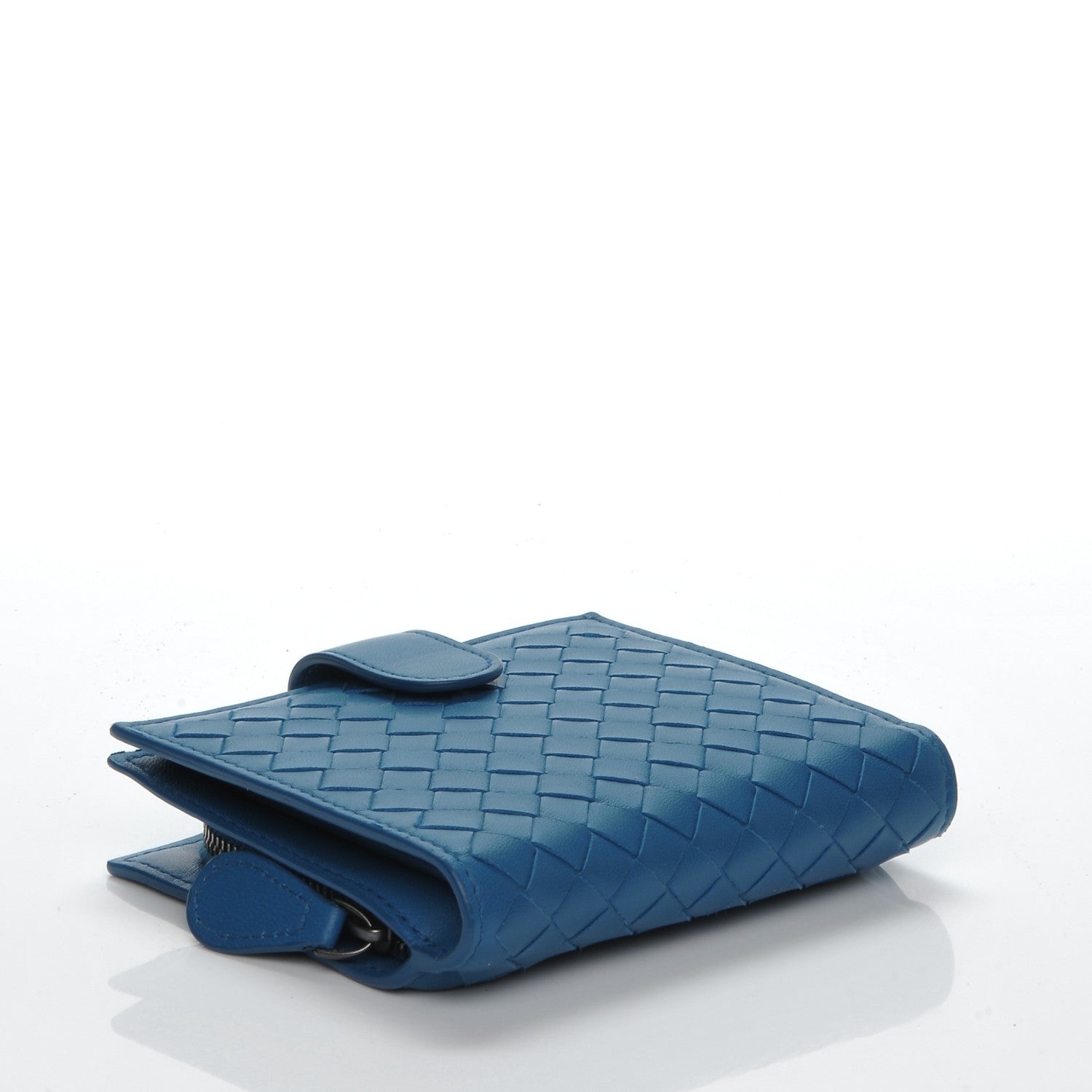 Bottega Veneta Nappa Intrecciato French Flap Wallet Electrique 4 of 6
