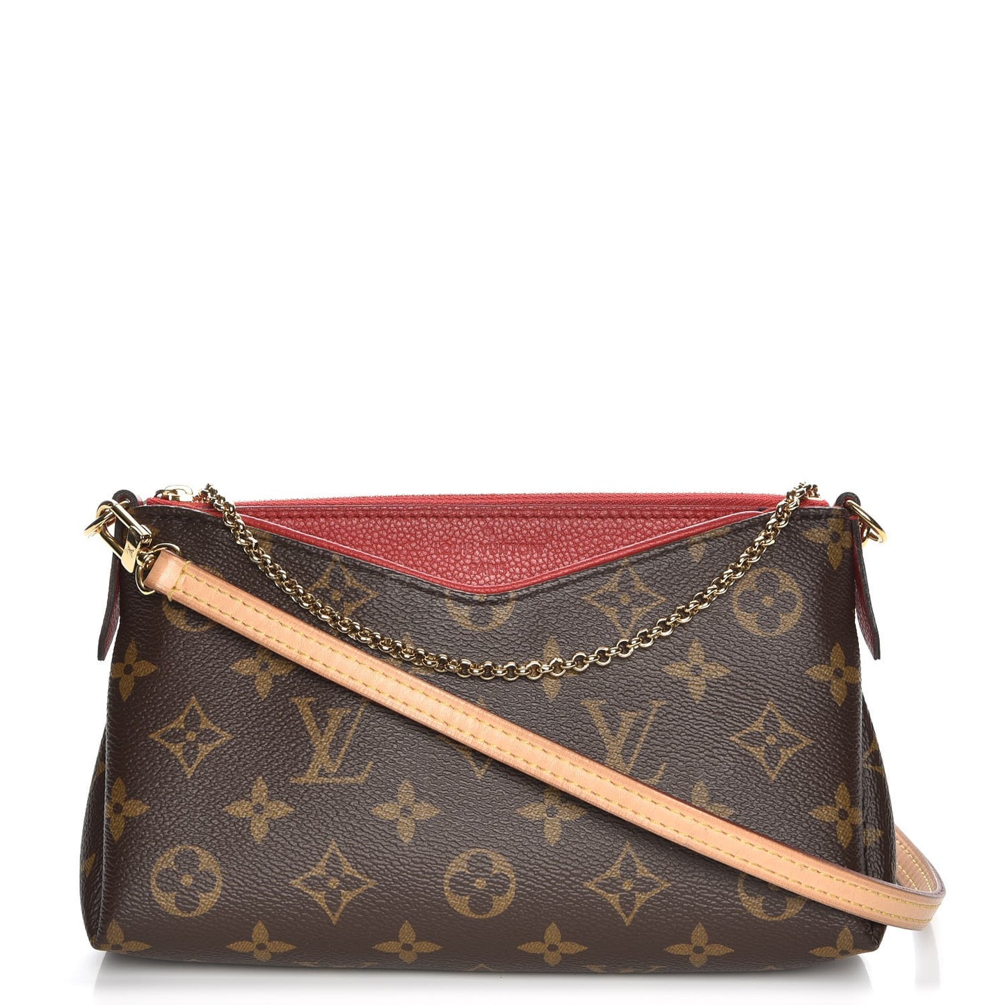 Monogram Pallas Clutch Cherry