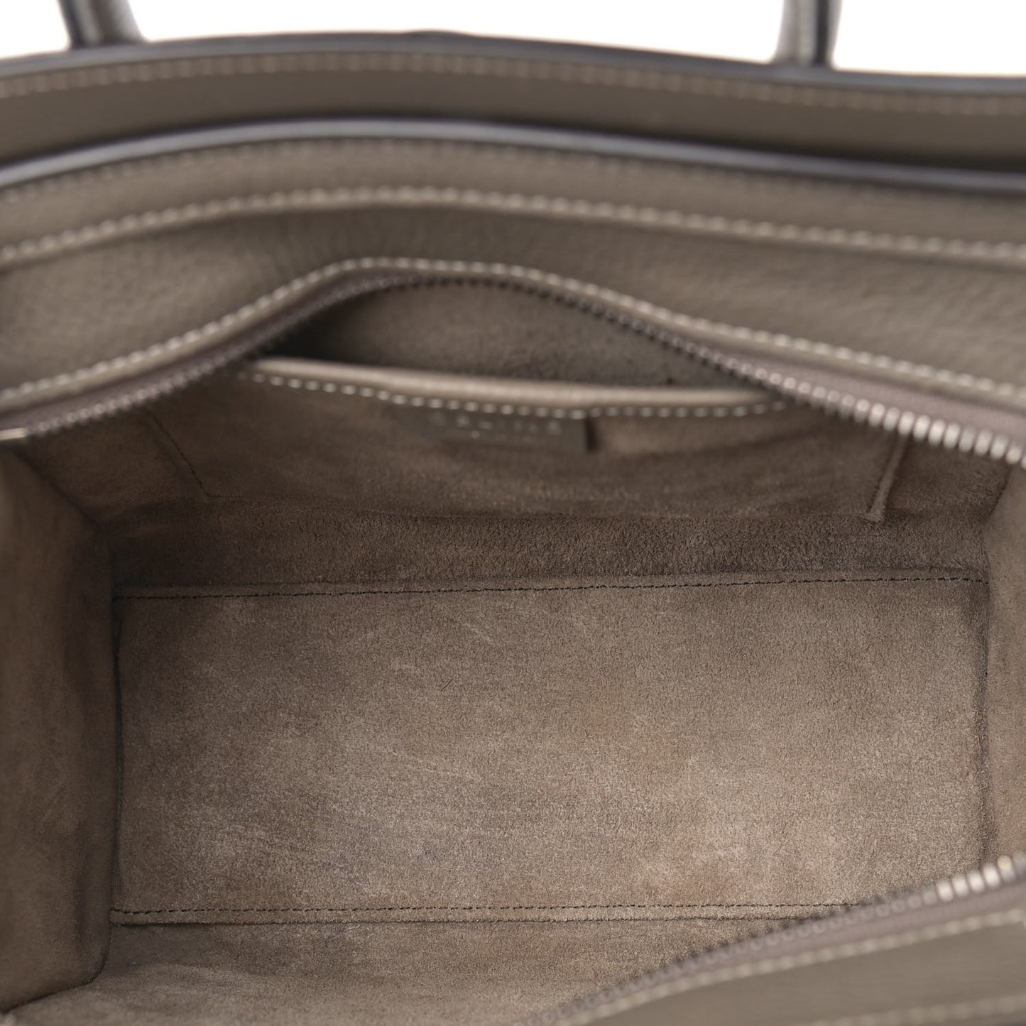 Drummed Calfskin Nano Luggage Souris