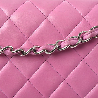 Chanel Lambskin Quilted Jumbo Double Flap Light Purple 9 of 17