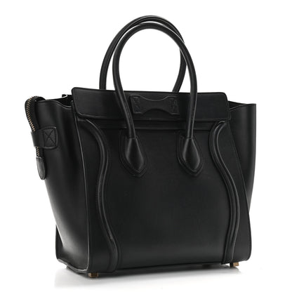 Celine Smooth Calfskin Micro Luggage Black 3 of 12