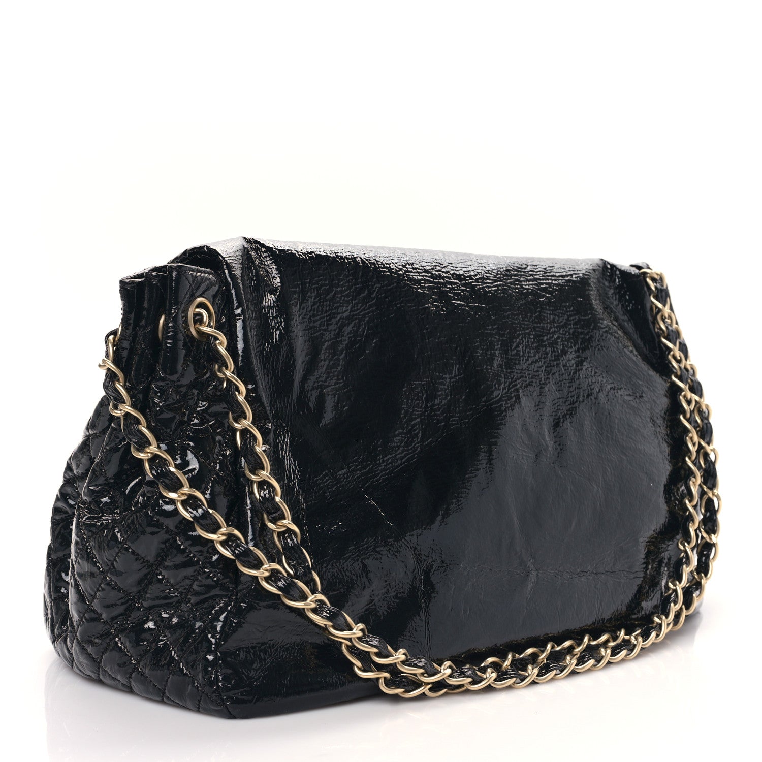 Chanel Vinyl XL Rock and Chain Flap Black 3 of 8