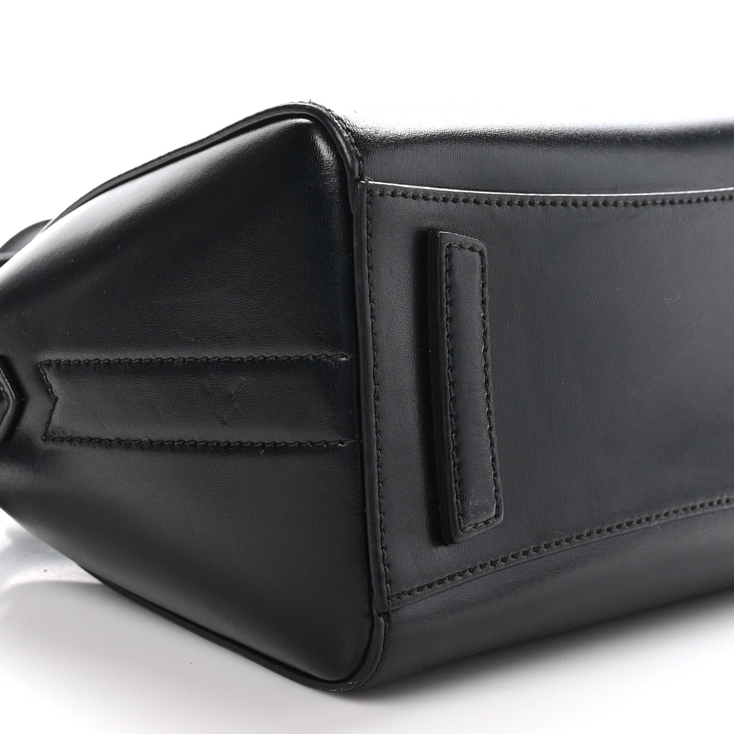 Shiny Lord Calfskin Mini Antigona Black