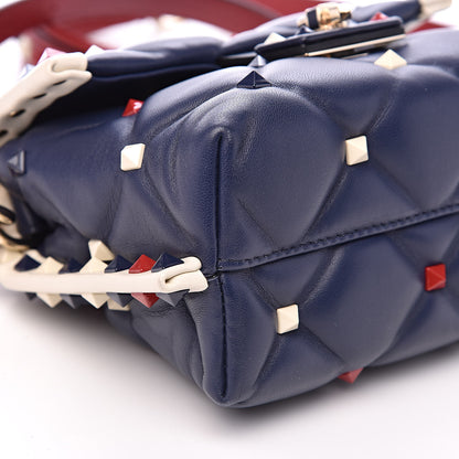 Valentino Garavani Nappa Mini Candystud Top Handle Bag Navy 7 of 13
