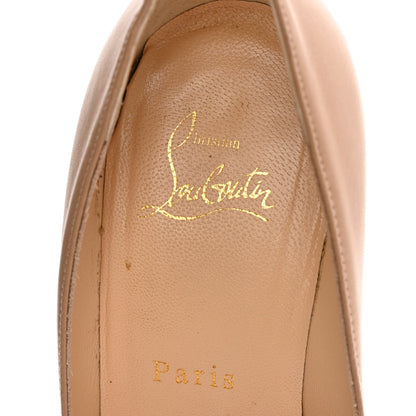 Christian Louboutin Nappa Spikyshell 100 Pumps 38.5 Nude Gold 6 of 14