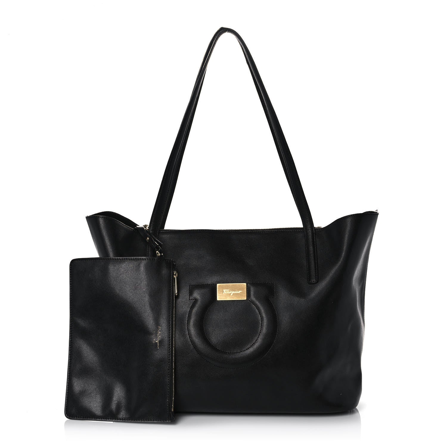 Salvatore Ferragamo Gancini Tote Black 1 of 11