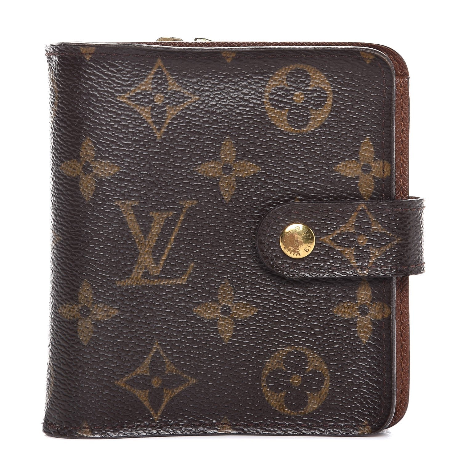 Louis Vuitton Monogram Compact Zippe Zipped Wallet 1 of 8