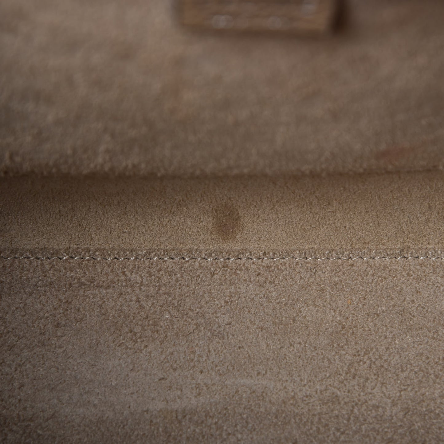 Drummed Calfskin Nano Luggage Dune