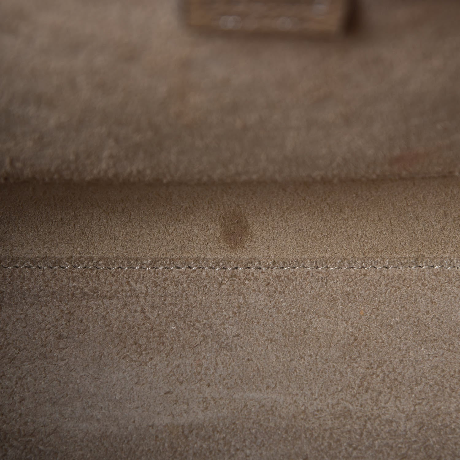 Celine Drummed Calfskin Nano Luggage Dune 9 of 10