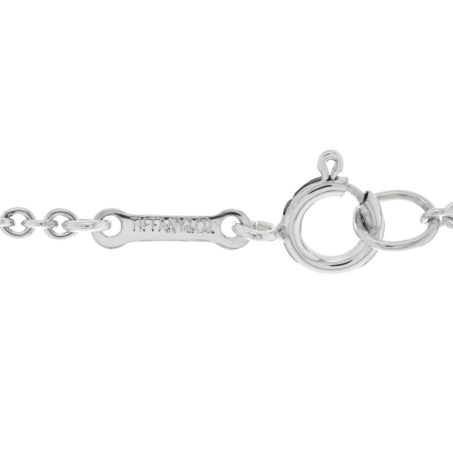 Sterling Silver 22mm Elsa Peretti Open Heart Pendant Necklace