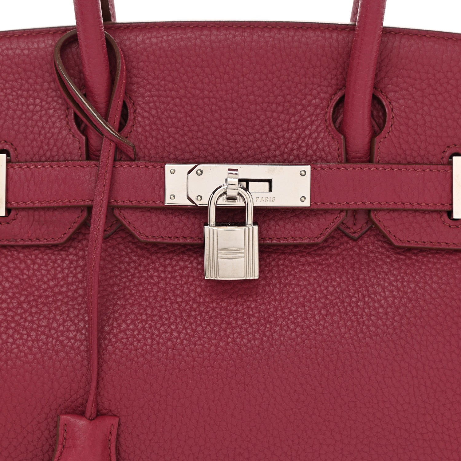 Hermes Taurillon Clemence Birkin 30 Rubis 8 of 12
