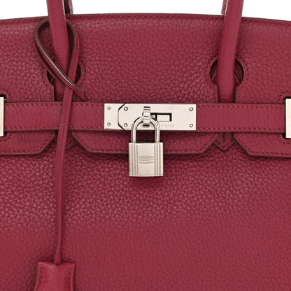 Hermes Taurillon Clemence Birkin 30 Rubis 8 of 12
