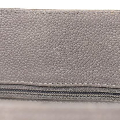Chanel Caviar Quilted Grand Shopping Tote GST Light Grey 13 of 20