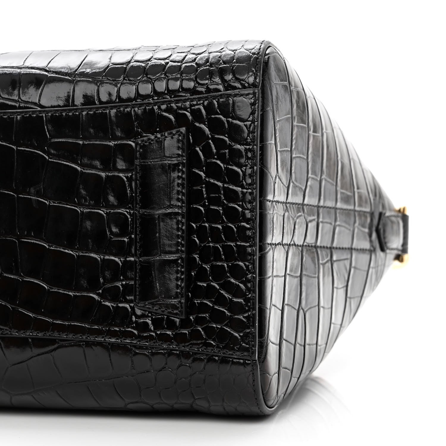 Givenchy Calfskin Crocodile Embossed Small Antigona Black 10 of 10