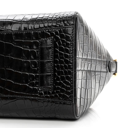 Givenchy Calfskin Crocodile Embossed Small Antigona Black 10 of 10