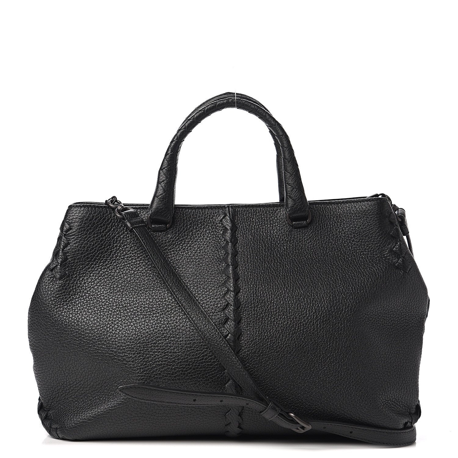 Bottega Veneta Cervo Deerskin Braided Tote Black 1 of 10