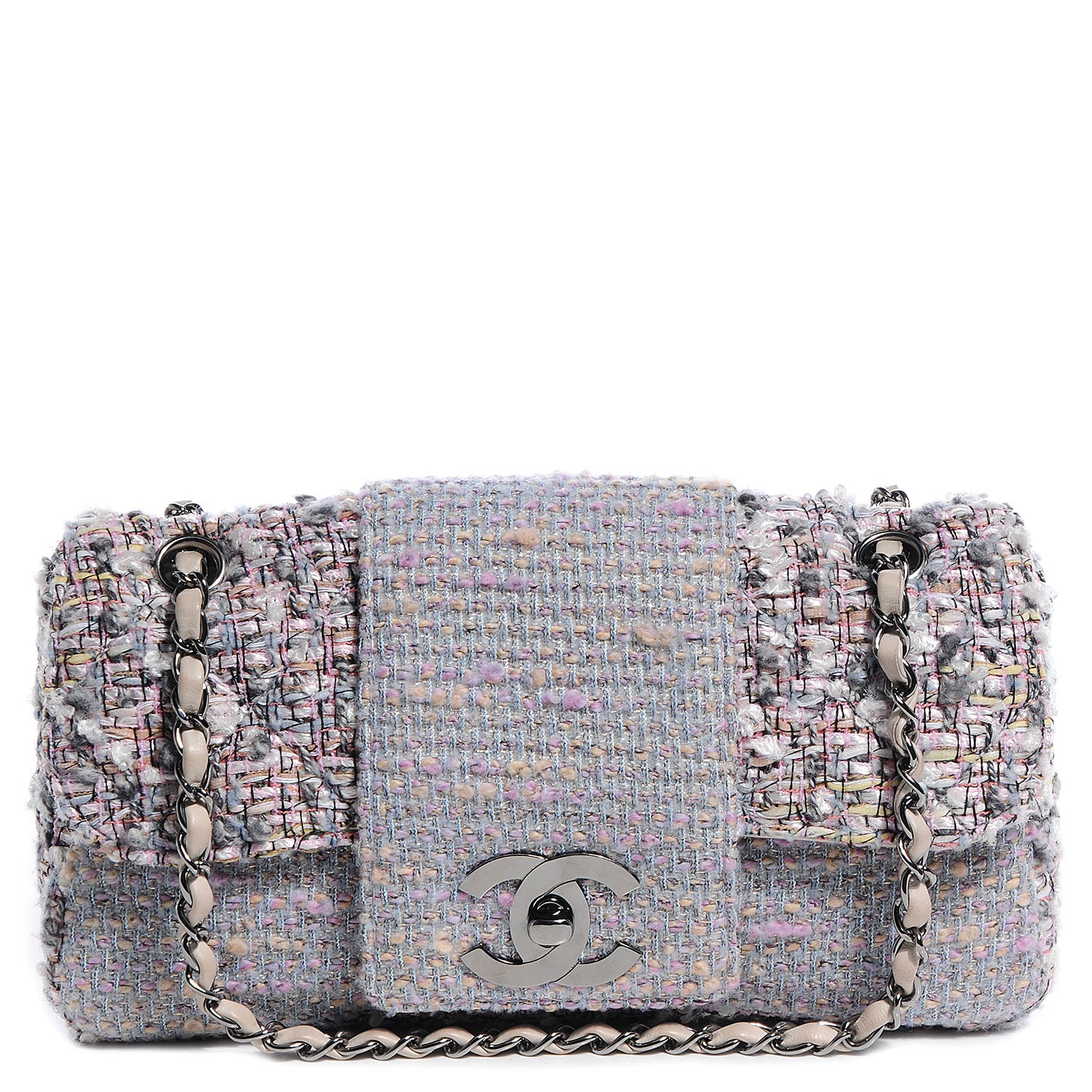 Chanel Tweed Fantasy Flap Pink 1 of 7