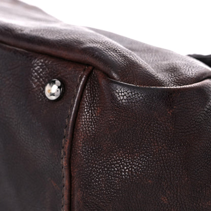 Chanel Calfskin Diamond Stitch Accordion Flap Brown 10 of 36
