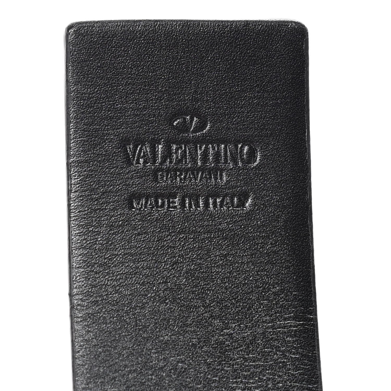 Valentino Garavani Calfskin Mens VLogo 30mm Belt 34 Saddle Brown 4 of 4