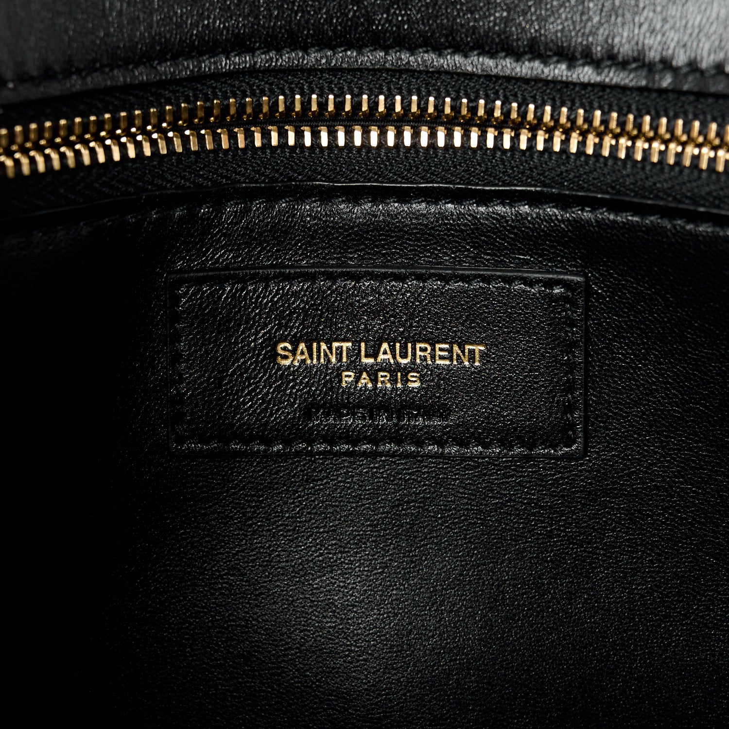 Saint Laurent Smooth Calfskin Le Maillon Satchel Black 6 of 14