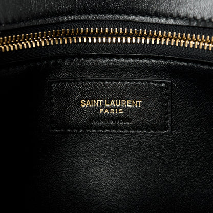 Saint Laurent Smooth Calfskin Le Maillon Satchel Black 6 of 14