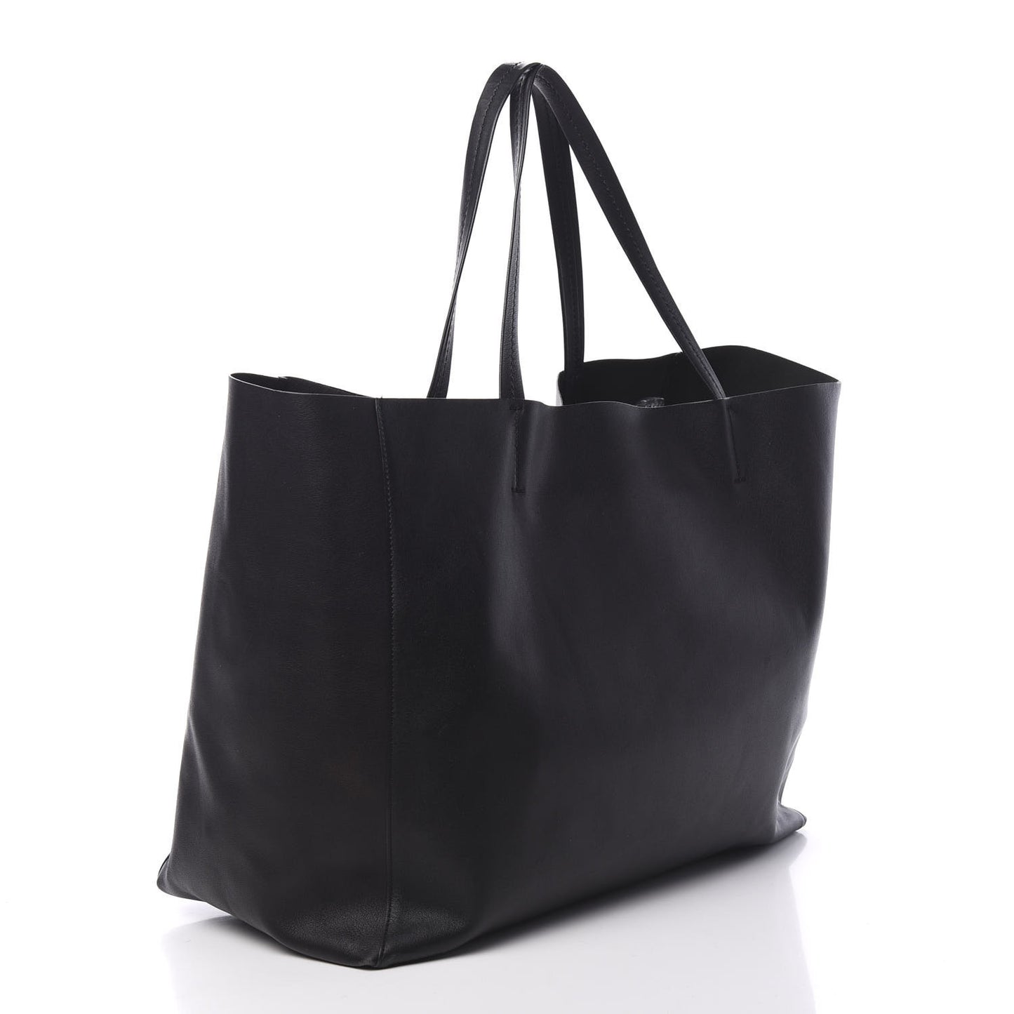 Lambskin Horizontal Cabas Black