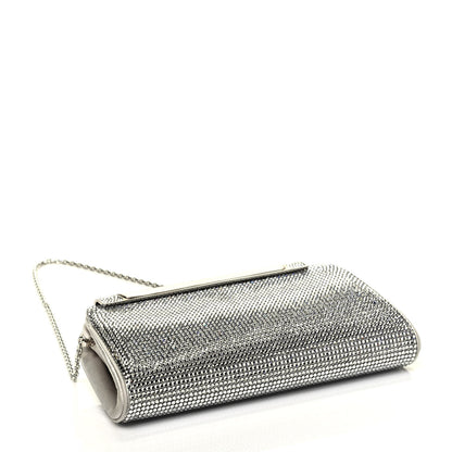 Judith Leiber Swarovski Crystal Minaudiere Clutch Silver 5 of 9