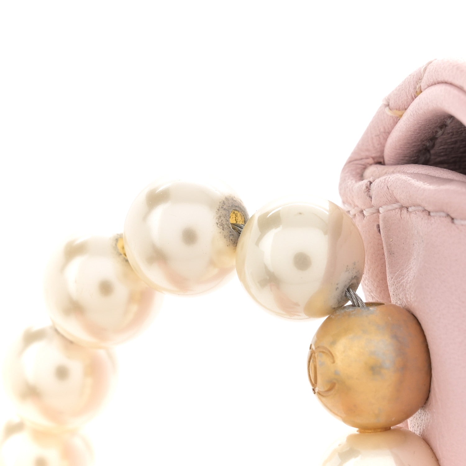 Chanel Calfskin Quilted Pearl Small About Pearls Hobo Bag Light Pink 12 of 13