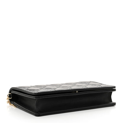 Christian Dior Lambskin Cannage Lady Dior Pouch Black 5 of 11