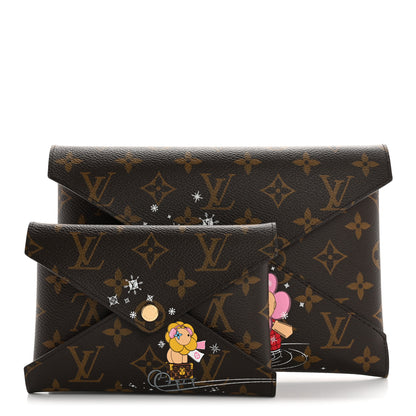 Louis Vuitton Monogram 2023 Christmas Animation Kirigami Pochette Set 3 of 10