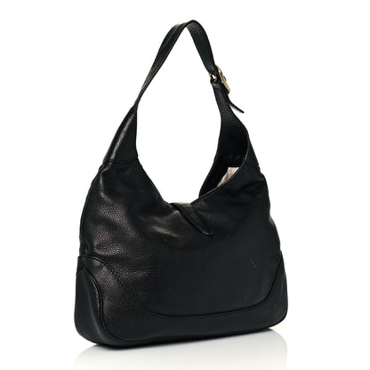 Gucci Calfskin Medium New Jackie Shoulder Bag Black 3 of 17