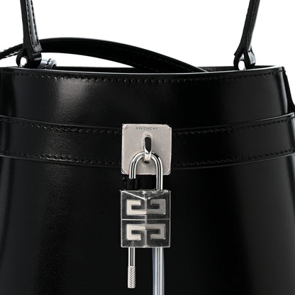 Givenchy Box Calfskin Shark Lock Bucket Bag Black 7 of 10