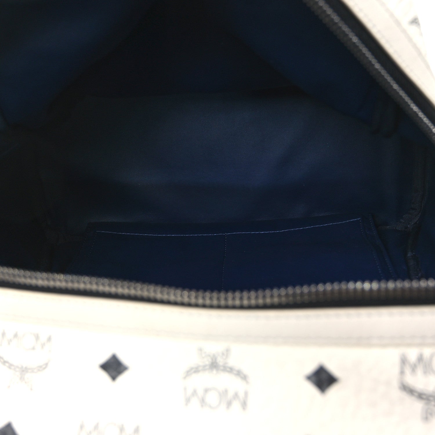 MCM Visetos Studded Medium Stark M Backpack White 1841028