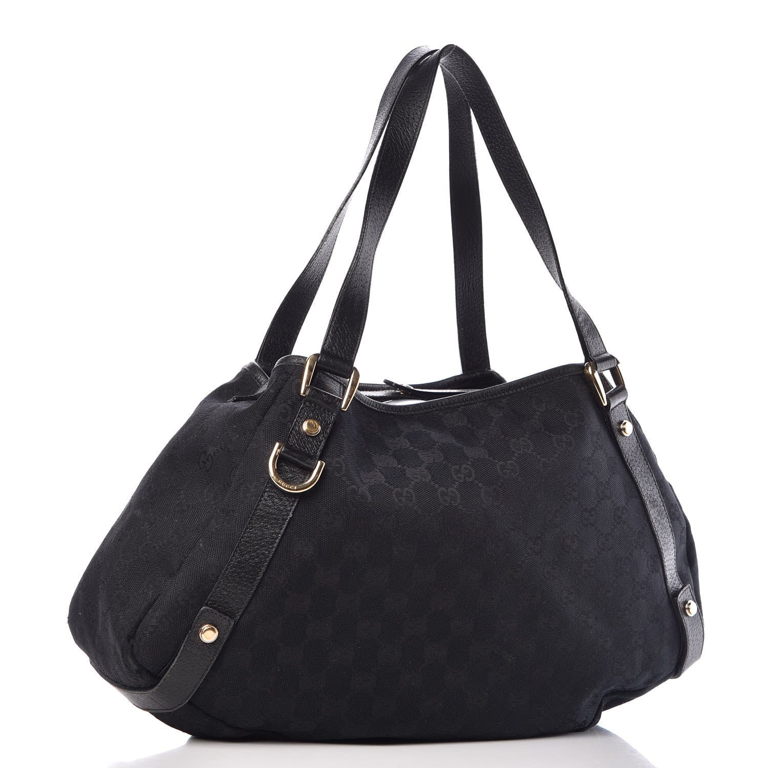 Gucci Monogram Medium Abbey Shoulder Bag Black 3 of 19