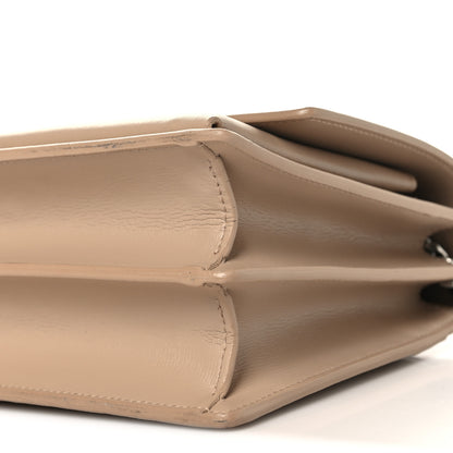 Saint Laurent Calfskin Medium Monogram Sunset Dark Beige 9 of 9