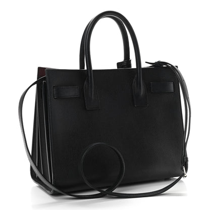Saint Laurent Grained Calfskin Baby Sac De Jour Black 3 of 11
