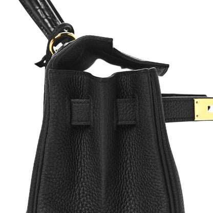 Hermes Togo Matte Alligator Kelly Retourne Touch 28 Black 16 of 39