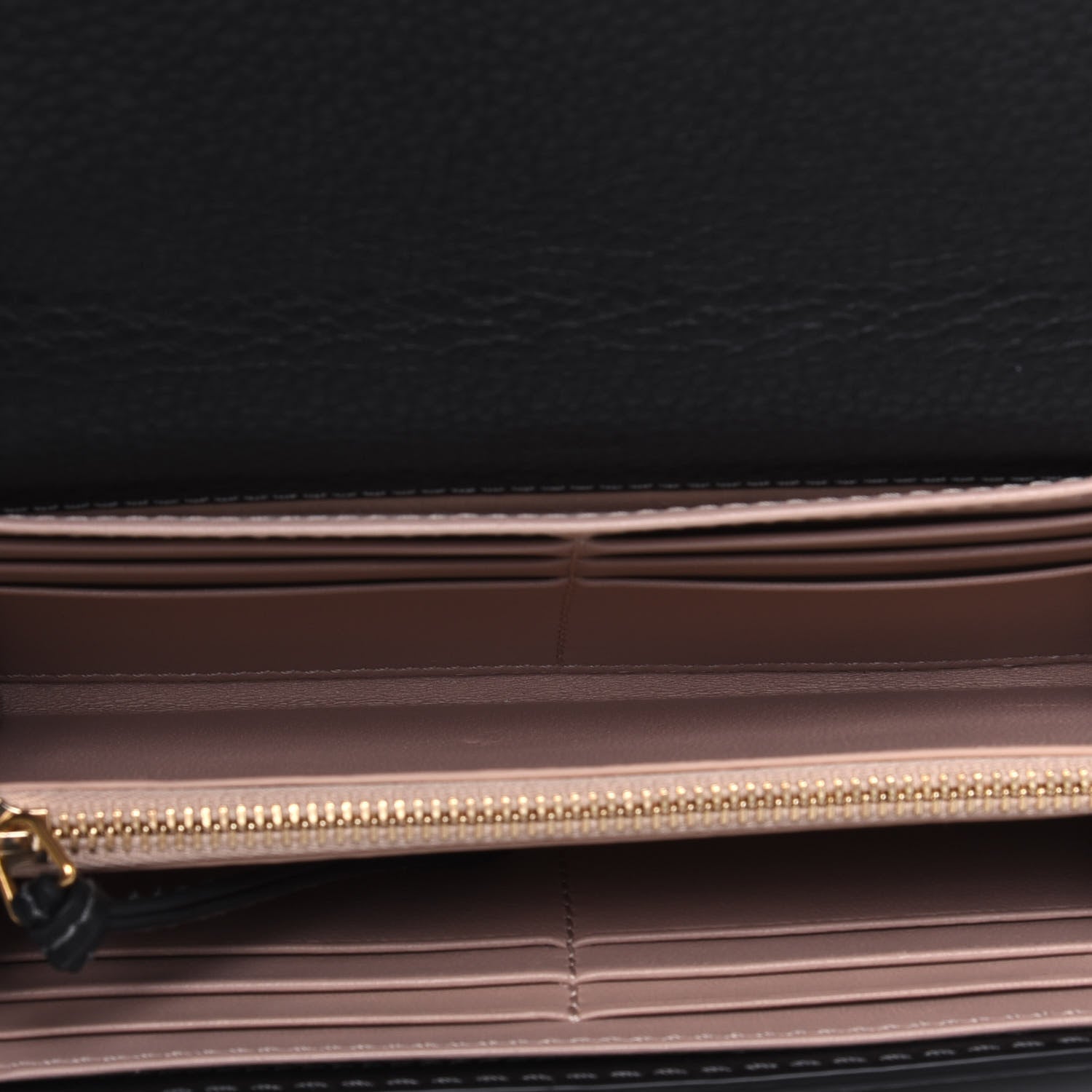 Chloe Calfskin Marcie Continental Flap Wallet Black 5 of 14