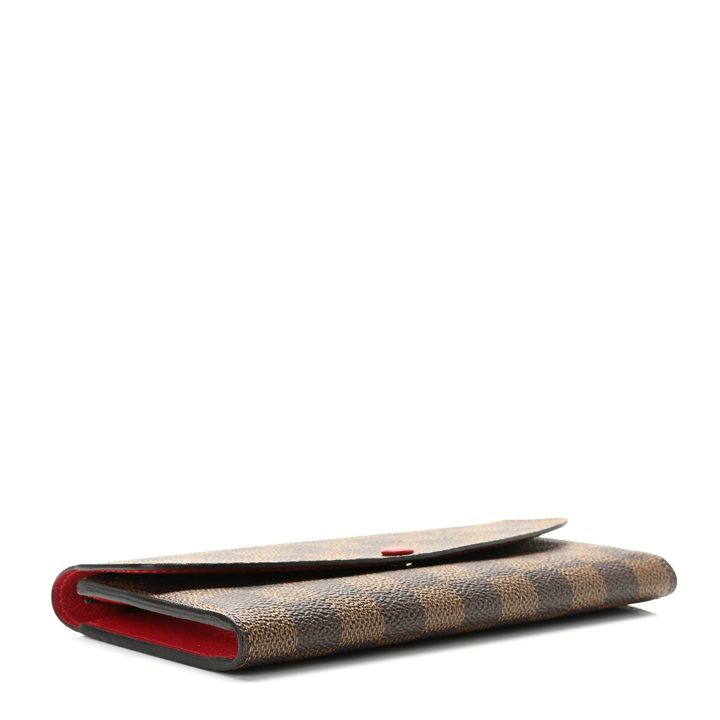 Damier Ebene Emilie Wallet Red