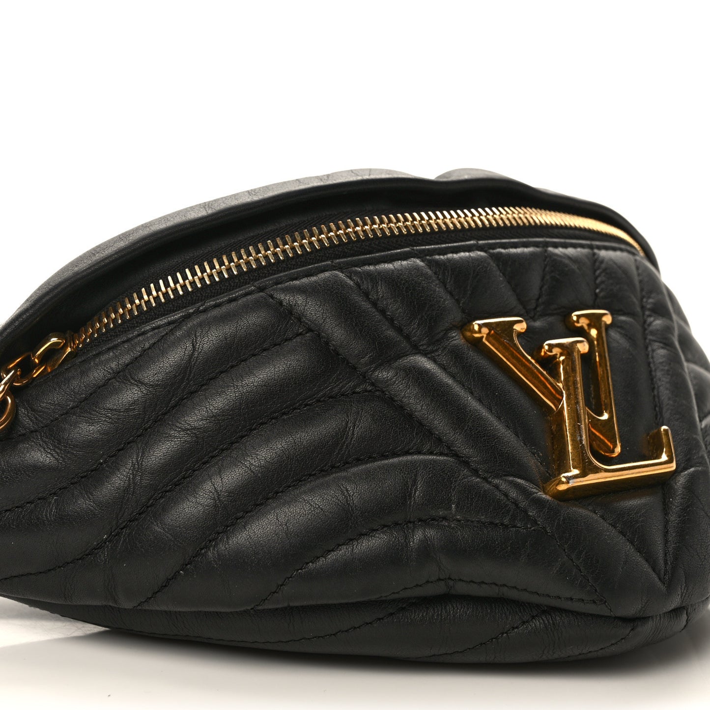 Calfskin Quilted New Wave Bumbag Black